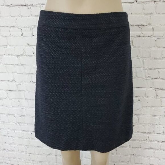 Hugo Boss Straight Skirt Textured Black sz 2 - Picture 1 of 6